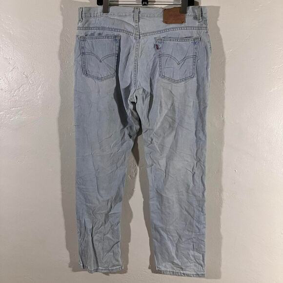 Vintage 90s Levi’s Jeans Light Wash Distressed Marked 505 Denim‎ - Picture 6 of 7